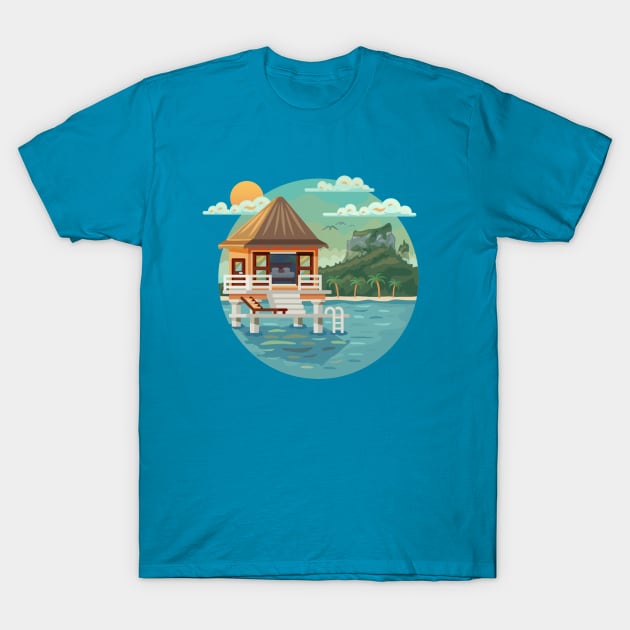 Tahitian Paradise T-Shirt by zachroszczewski